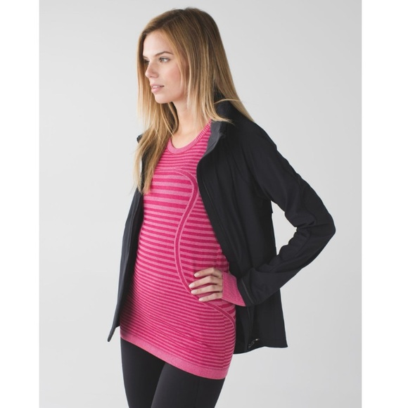 Lululemon Swiftly Tech Long Sleeve Crew Blue in Heathered Berry Rumble Size 8 - Picture 13 of 13